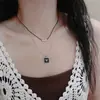 Collar con Anillo de Zirconia de Temperamento para Mujer Cadena de Clavícula Personalizada Nuevo Estilo Caliente 2025 Lujo Accesible Nicho Collar de Gama Alta