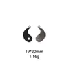 Tai Chi Bolsa de Doble Cara Bagua Yin-Yang Estilo Chino DIY Aleación Esmalte Accesorios de Joyería Colgante Llavero Fabricante
