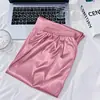Pantalones de dormir para mujer, estilo nuevo de verano, imitación de seda helada, ultradelgados, translúcidos, frescos y cómodos para el verano, corte holgado, color liso, pantalones para casa