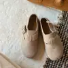 Zapatos Birkenstock de Piel de Vaca Estilo Nuevo 2026 sin Cordones para Mujer, Mocasines Versátiles de Hebilla de Textura Suave y Suela Suave, Zapatos Planos para Mujer