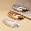 Broche Metálico Largo en Forma de Gota Brillante Europeo y Americano, Pin Versátil Geométrico Simple, Accesorio de Nicho de Gama Alta para Mujeres
