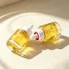 Botella de vidrio con gotero de 30 ml, botella para loción cosmética, botella para esencia para el cuidado de la piel, botella para aceite capilar, empaque de botella transparente