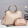 Bolsa moldeadora para mujer 2024 nuevo patrón de piedra bolso de mano simple gran capacidad moda elegante bolso para madre e hijo