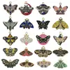 20 Flores de Luna de Colores que Gotean Aceite, Colgantes de Mariposa e Insectos de Aleación de Zinc, Accesorios para Pulseras, Llaveros, Joyería DIY