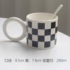 Venta al por mayor Celebridad de Internet Nórdico simple Vaso para enjuague bucal Punto corrugado Vaso cuadrado de cerámica Creativo color ins el tamaño se puede establecer