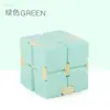 Calça com Bolso de Aba Descompressão Cubo Mágico de Ponta do Dedo Quadrado Flip Brinquedo Seis Lados Macaron Cubo Mágico Infinito de Dedo de Aluno do Ensino Fundamental Criativo