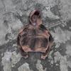Sudadera con Cremallera de Alto Grado Hecha a Mano con Degradado Tie-Dye Desgastado para Comercio Exterior Europeo y Americano para Hombres y Mujeres, Mismo Estilo Marca de Moda