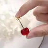 Brincos de Fruta Cereja Vermelha Novos, Doces e Simples, Transfronteiriços, Brincos de Design de Nicho da Moda, Exquisitos e Versáteis