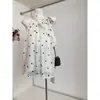Top Halter de Encaje con Lazo y Lunares para Mujer, Estilo Verano, Fresco y Holgado, Camisola Versátil Off-Shoulder
