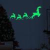 3297 Rena de Natal Luminous Desenho Animado Adesivos de Parede Adesivos Fluorescentes Mais Vendidos Decoração de Casa Adesivos para Vidro de Janela