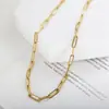 Estilo Ins Celebridad de Internet Europea y Americana Venta Caliente Transfronteriza Cadena Simple de Acero Inoxidable Gargantilla para Mujer Cadena para Clavícula Tendencia Hip-Hop