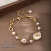 Pulseira de Pérolas de Água Doce Barrocas Nala Feminina Luxo Leve Toque de Alto Padrão Design de Borboleta Moda de Nicho Joias de Mão Atacado