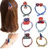 Tocado americano sencillo de estilo coreano, banda para el cabello, cuerda para el cabello, banda para el cabello anudada multicolor, banda de goma para el cabello