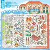 Pegatina de Paisaje Grande en Miniatura Yuxian Edición Ciudad 9.0 Dunhuang Casa de Apilamiento 3D Tridimensional Pegatina de Juguete Educativo para Niños