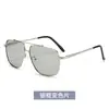 Gafas de Sol Metal Piloto Gafas de Sol para Conducir Hombres Verano Protección UV Gafas de Visión Nocturna para Conducir