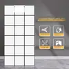Pegatina de pared imitación azulejo de PVC, tablero de aluminio y plástico grueso impermeable y a prueba de humedad, sala de estar, cocina, baño, tablero protector de pared, decoración y embellecimiento