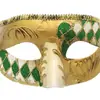 Máscara de cabeça chata de alta qualidade para atacado, Halloween, Carnaval, Dança Veneziana, xadrez multicolor vintage, máscara, pronta entrega