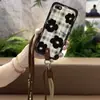 Adecuado para Funda de Teléfono Móvil Oppo Enfriamiento Flor Juventud Silicona Moderna Bolso Cruzado Correa Textura Linda Corazón Creativo