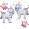 Decoraciones de Globos de Cumpleaños Transfronterizas Dibujos Animados 3D Animales Unicornio Decoración de Aula de Jardín de Infancia de Alta Gama Transfronteriza