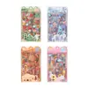 Pegatinas de Lámina PET Yuezhen Serie Paseo por las Nubes Materiales Transfronterizos Dibujos Animados Divertidos Impermeables Decorativas Pegatinas de Bricolaje