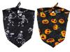 Toalla triangular para Halloween para mascotas, toalla para saliva, estilo calavera y calabaza, toalla de agua para cachorros grandes, universal