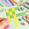 Tiras de Cartón Tejido Coloridas Personalizadas, Tiras de Origami, Tiras de Cartón Tejido, Tiras Rectangulares de Cartón Rígido, Hecho a Mano DIY