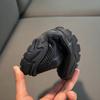 Tenis nuevos para niños con superficie de cuero primavera/verano otoño niños y niñas zapatos de papá tenis blancos casuales de moda que combinan con todo