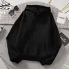 Sudadera Blanca 2025 para Hombres y Mujeres, Suéter de Manga Larga de Otoño, Sudadera Casual con Bolsillo, Unisex, Corte Holgado