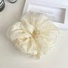 Organza de Doble Capa por Dentro y por Fuera, Anillo para el Cabello de Perforación de Puntos de Burbuja de Intestino Grueso Grande, Anillo para el Cabello de Estilo Ballet de Lujo Accesible, Alta Elasticidad y Sin Daño a la Cuerda para el Cabello Tocado