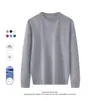 Suéter de Lana Transfronterizo 6% para Hombre Otoño/Invierno 2026 Nuevo Manga Larga Capa Base Casual Color Sólido Cuello Redondo Suéter para Hombre