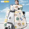Cubierta de Parabrisas para Vehículo Eléctrico, Protección Solar de Cobertura Total para Verano, Parasol Universal para Todas las Estaciones, Modelo Delgado, Impermeable y a Prueba de Viento para Patinetes Eléctricos