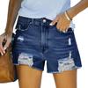 Amazon AliExpress estação independente buraco explosão jeans shorts justos elásticos femininos