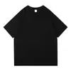 Camiseta de peso pesado de 200 g, camiseta de manga corta de algodón puro, camiseta básica unisex de corte holgado multicolor, venta al por mayor de fábrica