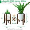 Soporte de Flores Telescópico Transfronterizo de Pie Soporte para Maceta Extraíble Estante Decorativo para Plantas en Maceta de Madera Maciza