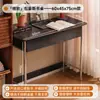 Escritorio Bauhaus para Uso Doméstico, Escritorio de Estudio para Estudiantes, Escritorio de Oficina para Adultos con Cajones, Escritorio Estrecho de Madera Maciza para Dormitorio de Apartamento Pequeño