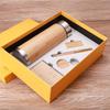 Conjunto de Copos Térmicos Inteligentes de Bambu Caderno de Bambu Conjunto de Presente para Eventos Empresariais