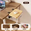Placa de extensão de mesa para escritório, painel de mesa expansível, sem necessidade de furação, dobrável, suporte de braço alargado, bandeja para teclado