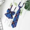 Estilo Universitario Estudiante Corbata DK Uniforme Japonés para Hombre Corbata JK Traje Uniforme Camisa sin Corbata Corbata Lazo para Mujer