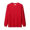 Sudadera de Algodón Pesado Color Sólido Estilo Japonés Cuello Redondo Unisex Holgada Gruesa Sencilla Top de Pareja Manga Larga