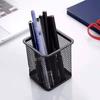 Estuche de metal para bolígrafos, grueso, para oficina, escritorio, grande, multifuncional, redondo, de gran capacidad, creativo, cuadrado