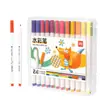 Caja de Lápices Acuarela Triangulares Finos Deli Hm517 Pp para Estudiantes y Niños, Lápices de Colorear Artísticos Lavables
