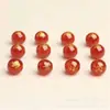 Productos Nuo Xin al por mayor ágata roja natural dorado cuentas redondas semiacabadas 12 signos del zodíaco cuentas sueltas material de cuentas para DIY
