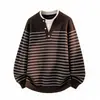 Suéter para Hombre 2026 Otoño/Invierno Nuevo Suéter Casual para Hombre Cuello Redondo Falso Dos Piezas Moda Suéter de Punto Suéter Talla Grande Camisa Base
