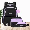 Mochila Escolar Primaria Transfronteriza Set de Tres Piezas para Niñas, Exportación Casual de Comercio Exterior a Sudamérica, Fábrica de Mochilas