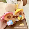 Auténtico Llavero de Peluche Capibara para Salir Colgante para Mochila Mejor Amigo Celebridad de Internet Capibara