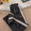Calça de Veludo Cotelê Masculina Primavera e Outono Juventude Solta Reta Perna Larga Moda Meninos Esportiva Casual Calça Masculina