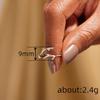 Anillo sencillo de asta de moda para mujer, ambiente navideño festivo con anillo, joyería popular de moda super explosiva
