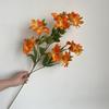 Orquídea de nieve fragante de 5 tenedores, flor artificial de alta calidad para salón de bodas, decoración de flores falsas para el hogar, fábrica de orquídeas