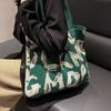 Bolso Tejido de Punto Estilo Inglés Sencillo, Bolso de Hombro Moderno y Versátil, Bolso de Playa de Verano, Bolso Grande de Gran Capacidad para Viajes Diarios para Mujer