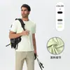 Comércio Exterior Transfronteiriço Amazon Camiseta de Seda Gelada Secagem Rápida Masculina Fitness Outdoor Corrida Gola Redonda Verão Esportes Manga Curta Masculino